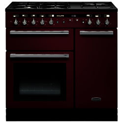 Rangemaster Hi-LITE 90 Dual Fuel Range Cooker Cranberry